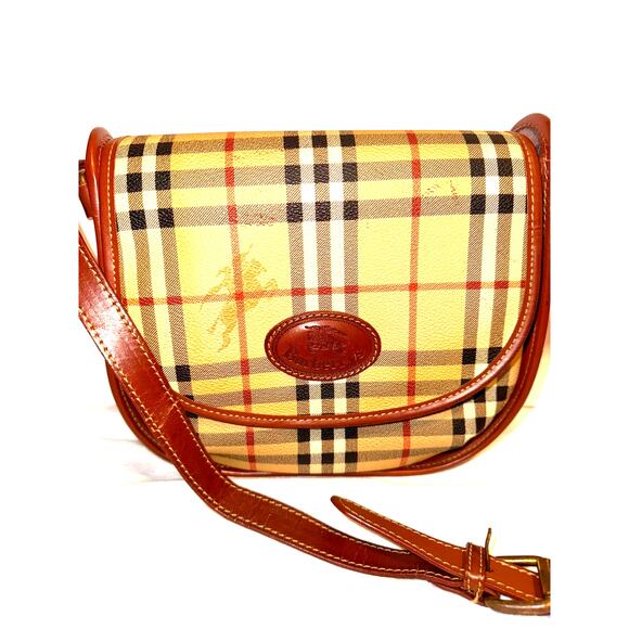 Vintage Burberry Authentic Crossbody Bag Purse - Picture 5 of 13